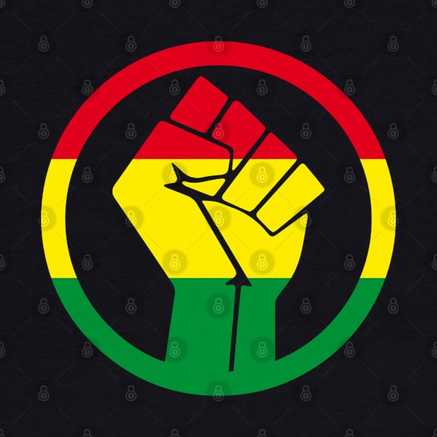 Black Power Fist, black lives matter, black history, Africa colors by UrbanLifeApparel